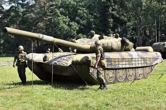 蚌山部队充气坦克